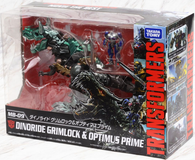 Takara Tomy MB-09 Dinobot Grimlock & Optimus Prime “Dainoraido” (Movie 10th Anniversary)